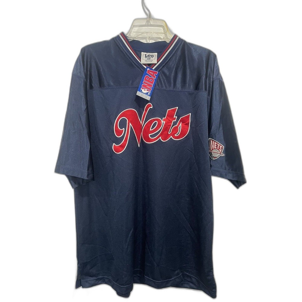 *NEW* Vtg 90's New Jersey Nets Lee Sports NBA Football Basketball Men's Size XL